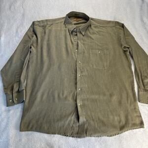 Vintage Cellini Button Up Long Sleeve Dress Shirt 18- 35/36 Men XL 70’s